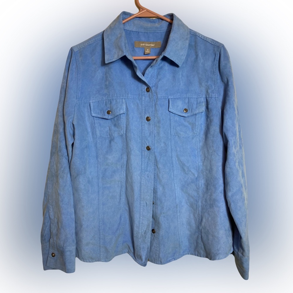 Croft & Barrow Blue Small Button Down Long Sleeve